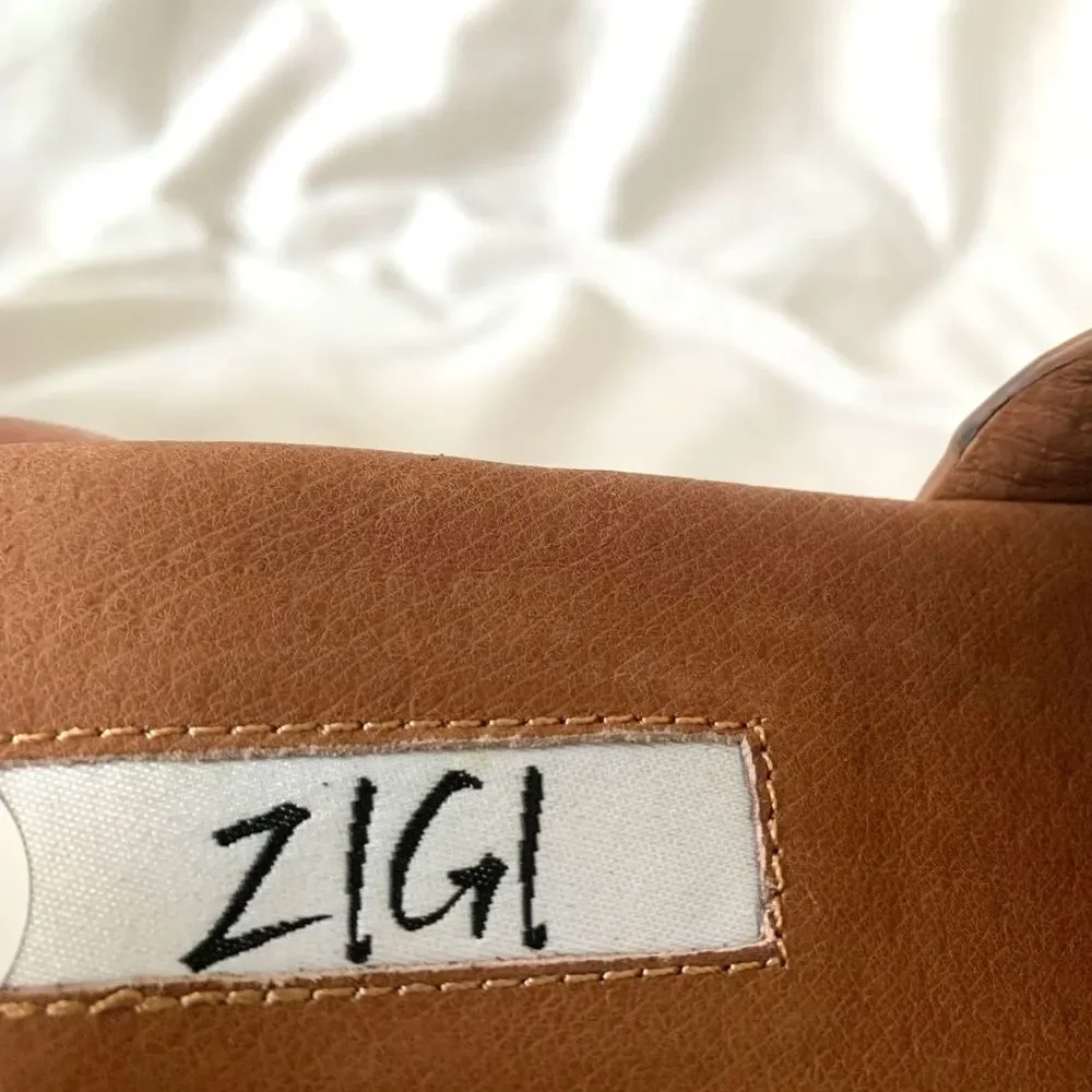 ZIGI Ketrin 90s Chunky Platform Sandals Size 7 Brown Leather Retro Y2K Sandals